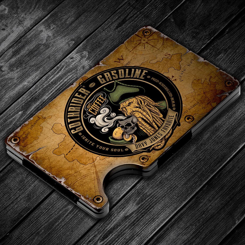 Davy Jones Slim Card Holder - GothRider Brand