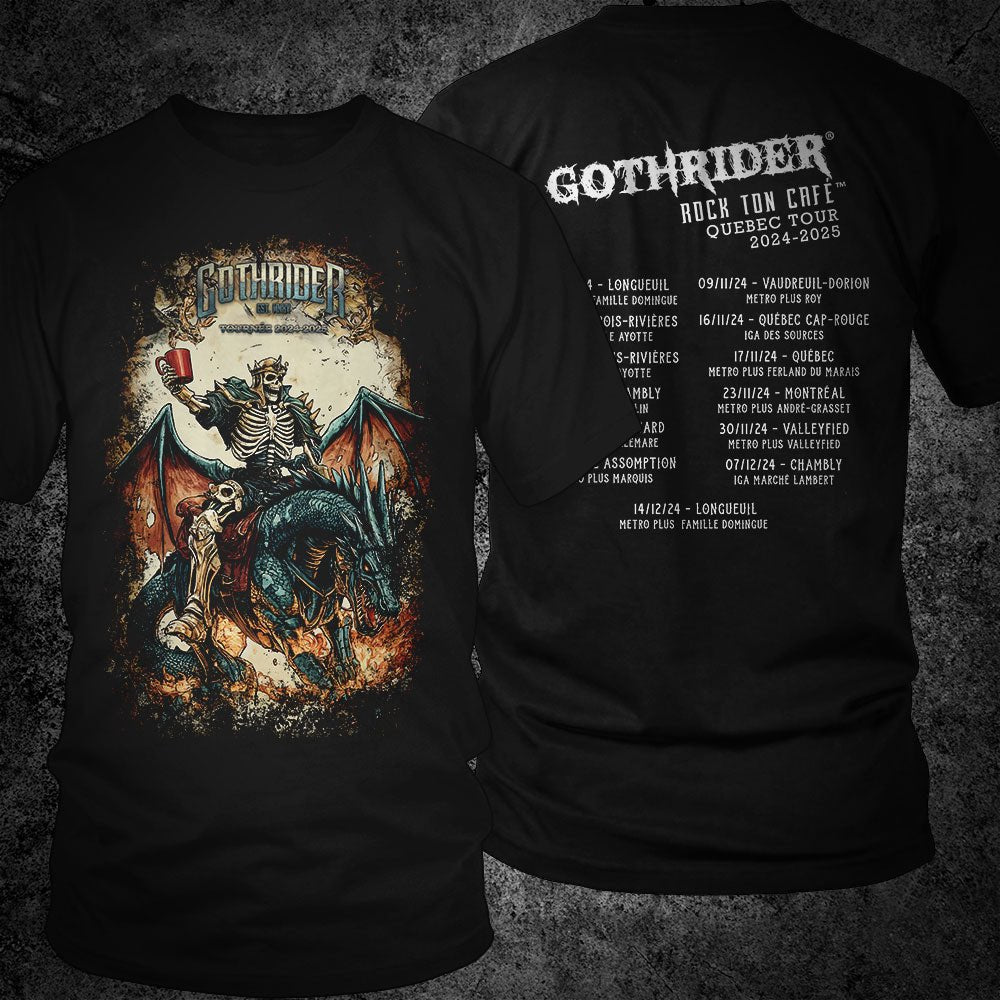 GothRider 2024 - 2025 Quebec Tasting Tour Unisex T-Shirt - GothRider Brand