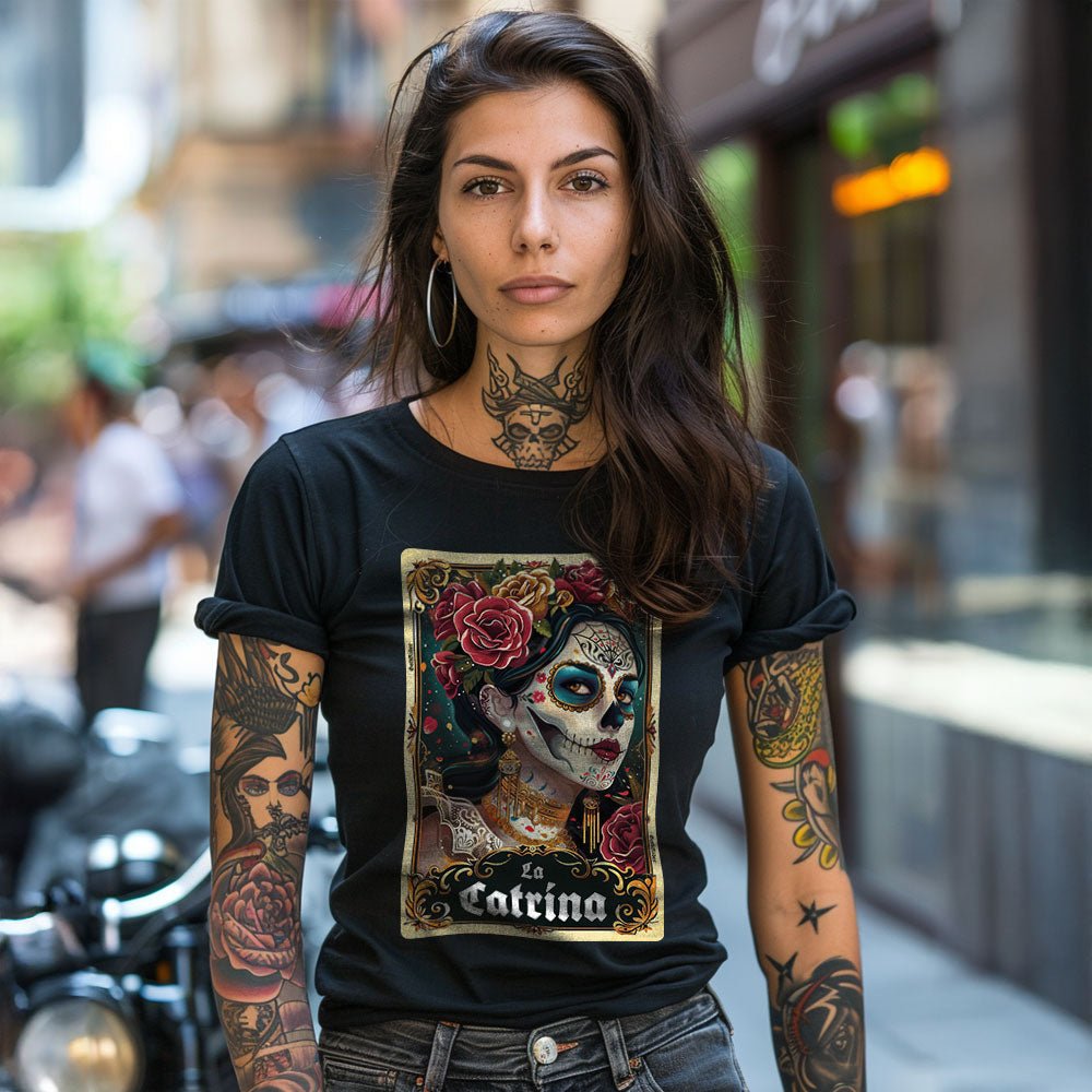 La Catrina Unisext T-Shirt - GothRider Brand