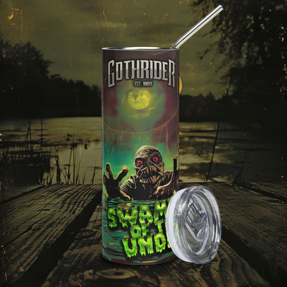 Swamp Of The Undead Skinny Tumbler - GothRider Brand