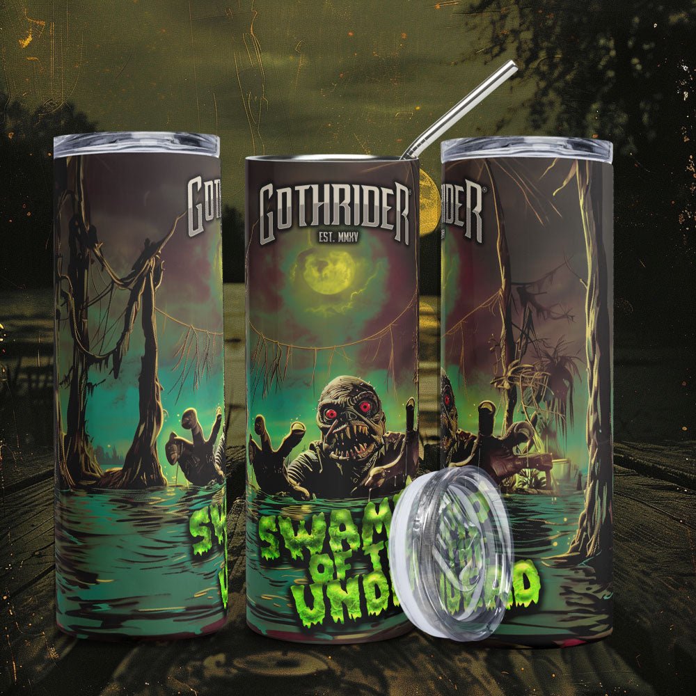 Swamp Of The Undead Skinny Tumbler - GothRider Brand